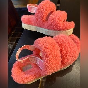 UGG Oh Fluffita Platform Slide Size 9